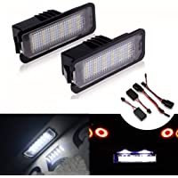 MOLEAQI 2x18SMD LED de matrícula Libre de Errores Lámparas de luz para V-W G-olf MK4 MK5 MK6 P-assat P-olo CC EOS S…